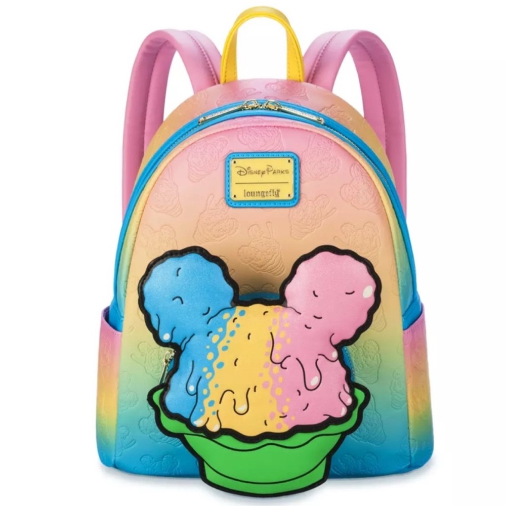 NWT Disney Parks Loungefly Mickey Shaved Ice Mini Backpack